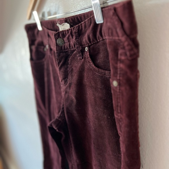 EUC Free People corduroys sz 29 deep plum orchid skinny 5-pocket ankle 30 inseam - Picture 10 of 12